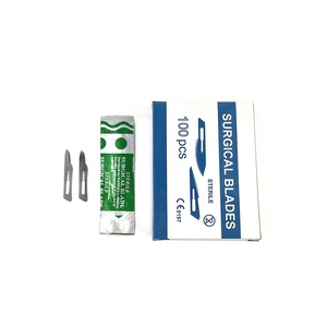 Scalpels ophtalmiques stériles jetables certifiés CE # 18 Lames chirurgicales à bord manuel aiguisé pour procédures ophtalmiques <span class=keywords><strong>Farhan</strong></span> Co - Product Image 4