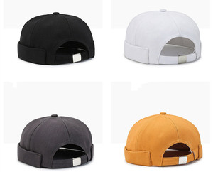 Casquette Docker Unisexe en Coton à Bord Roulé pour Hommes, Style Rétro Street Dance Hip Hop, Bonnets d'Été Ronds pour Marin - Product Image 2