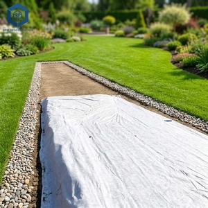 Tissu géotextile non tissé industriel anti-âge 200 g/m² 300 g/m² <span class=keywords><strong>pour</strong></span> mur de soutènement, drainage, sous-couche et système de drainage septique - Product Image 2