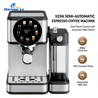 Machine à café multifonction semi-automatique avec mousseur à lait automatique, préparation de latte et cappuccino en une seule touche, OEM ODM