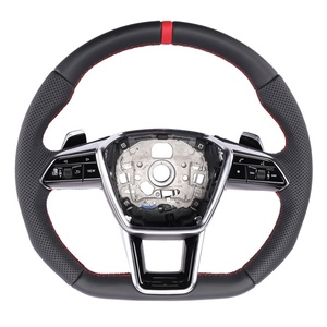 Volante de Cuero de Alta Calidad para Automóvil, Volante para Audi SQ5 A3 S3 8y 8v <span class=keywords><strong>A6</strong></span> 4f A8 TT 8j R8 C8 - Product Image 3
