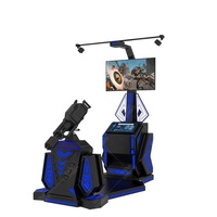 1 joueur réalité virtuelle debout 9D VR Gatling, équipement de simulation de jeu de tir à vendre