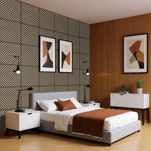 <span class=keywords><strong>Pannelli</strong></span> Acustici Brevettati Europei in <span class=keywords><strong>MDF</strong></span>, Superficie in Legno Insonorizzante, Rivestiti su <span class=keywords><strong>3</strong></span> Lati, 60*60cm, <span class=keywords><strong>Pannelli</strong></span> Acustici Quadrati - Product Image 4