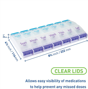 Sản Phẩm Nhựa Hộp Đựng Thuốc 7 Ngày Hàng Tuần Hộp Đựng <span class=keywords><strong>14</strong></span> Nút Hộp Đựng Thuốc - Product Image 3