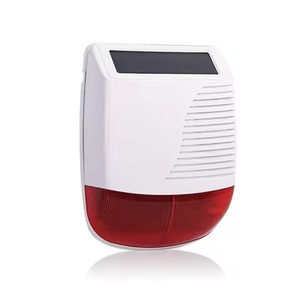 DKMSEC Loudspeaker nirkabel tenaga surya 433Mhz putih tahan air luar ruangan desibel tinggi strobo untuk <span class=keywords><strong>Alarm</strong></span> pencuri keamanan rumah pintar - Product Image 3