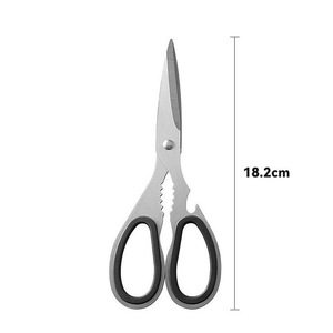 Multi Functional Stainless Steel <b>Kitchen</b> <b>Scissors</b> V Shaped Blade For Home Use Vegetable Fruit Walnut Cutting - Product Image 2
