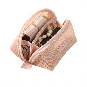Bolsa de Almacenamiento de Cosméticos Portátil Pequeña de Malla para Mujer, Organizador de Maquillaje de Viaje - Product Image 4