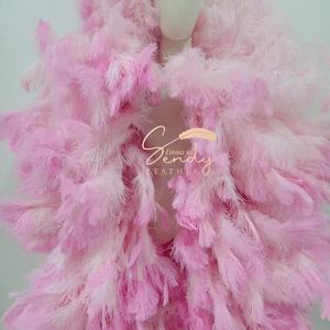 Grandes boas en plumes d'autruche de 3 mètres et 3,5 mètres, guirlande de plumes d'autruche, écharpe pour la danse, les fêtes, les spectacles sur scène - Product Image 4