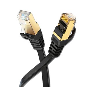 Cat7 Flat <b>Ethernet</b> <b>Cable</b> 32AWG STP LSZH High Speed LAN Patch Cord Bulk Network <b>Cable</b> - Product Image 4
