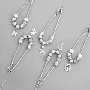 Pulsera de Diseño Popular en Oferta, Múltiples Modelos, Chapada en Plata de Titanio, Pulseras Unisex, Joyería de Moda - Product Image 2