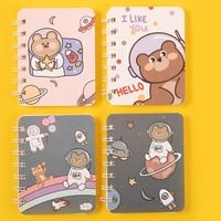 Carnet à spirale A7 Kawaii mignon personnalisé, style coréen, mini carnet de notes de dessin animé, papeterie, journal