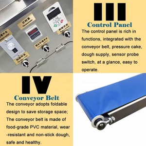 Mini thủy lực tự động Bánh Mì Bánh mì tròn Báo Chí bánh pizza bóng làm cắt sheeter máy và bột Divider - Product Image 3