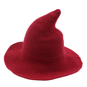 SH-1007 Sombrero de Bruja Tejido para Mujer, Ala Ancha, Plegable, Puntiagudo - Product Image 6