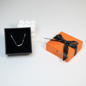 Cajas de Lujo Personalizadas con Logotipo, <span class=keywords><strong>Mini</strong></span> Empaque para Collares, Tapa y Base Extraíbles, Caja de Regalo de Papel con Lazo y Espuma para Joyería - Product Image 6