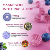 OEM/ODM Glycinate de magnésium Gummies Supplément de magnésium et de potassium avec vitamine B /D Relax Sleep Heart Health Suppléments à base de plantes