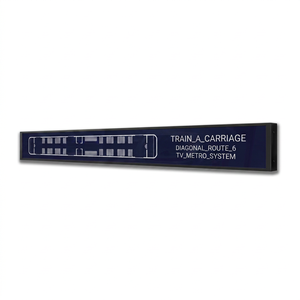 Écran LED mural pour affichage de la carte du métro 2,88 m x 1,92 m P3.0, écran barre extensible intérieur pour la signalisation directionnelle des métros - Product Image 2