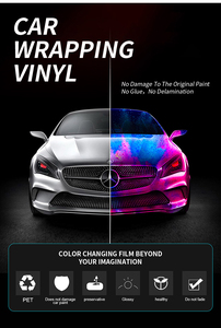 Vinil Adesivo Camaleão PET de Alta Qualidade com Efeito Prisma, Película Iridescente para Envelopamento Automotivo, Autorregenerativa e Livre de Bolhas - Product Image 6