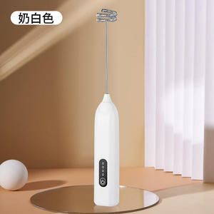 USB Rechargeable Handheld Electric Blenders <b>Milk</b> Frother & Coffee Mixer with Egg Whisk Plastic Material for Household Use - Product Image 1