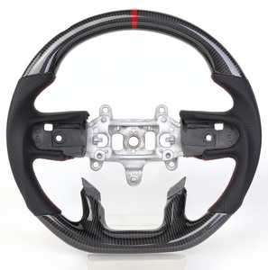 Volante Deportivo de Fibra de Carbono con Orificios para Dodge RAM Tyrannosaurus/Rex, Modificación con Detalles en Fibra de Carbono - Product Image 1