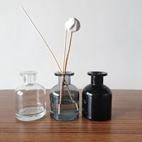 Bouteilles d'aromathérapie en verre coloré de 50 ml, 130 ml, 150 ml, 250 ml, rondes, diffuseurs de parfum avec bâtonnet et couvercle