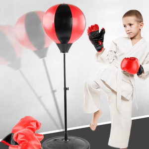 Bola <span class=keywords><strong>de</strong></span> <span class=keywords><strong>Boxeo</strong></span> <span class=keywords><strong>de</strong></span> Reacción para Niños, Material PU Duradero <span class=keywords><strong>de</strong></span> Alta Calidad, Saco <span class=keywords><strong>de</strong></span> <span class=keywords><strong>Boxeo</strong></span> Pesado para Uso en Interiores/Exteriores, Bolas <span class=keywords><strong>de</strong></span> Velocidad - Product Image 1