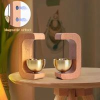 Sonnette de porte en bois de laiton massif avec bouchon de courant d'air de printemps Accessoires de réfrigérateur fabriqués à la main Cadeaux Cloches Carillons éoliens pour la décoration intérieure