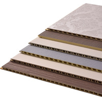 Panneaux muraux modernes en composite de fibres de bambou et de bois, revêtement imperméable, résistant à l'humidité, panneaux muraux sans joint