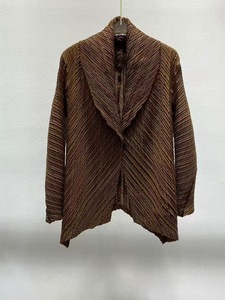 Loose Thin High-End Pleated <b>Women's</b> Coat V-neck Elegant Urban Leisure Breathable Reputable Supplier on Sale - Product Image 6