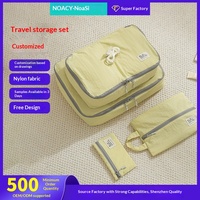 Sac de rangement de voyage extérieur à ouverture et fermeture, en nylon imperméable, pour tri de vêtements, organisateur de vêtements pour voyages d'affaires, multi-usage