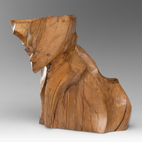 Statue effet bois décoration maison personnalisée artisanat en bois