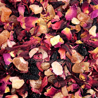 Matières premières Sacs à thé OEM personnalisés Mélange de rose cerise Fruits de fleur d'infusion glacés Fraîchement