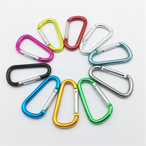 Wholesale Size carabiner Aluminum D type carabiner snap hook