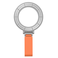 Support de téléphone magnétique à trois faces en alliage d'aluminium - Portable, hauteur réglable, base rotative, suivi intelligent, pour lit et bureau