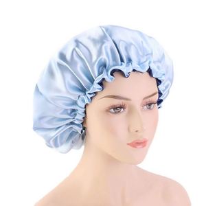 Extra Large Adjustable Double Layer <b>Hair</b> <b>Bonnets</b> With Drawstring <b>for</b> Women Night Sleeping Long Silky Satin <b>Bonnet</b> Gifts - Product Image 1