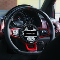 Volant de course à fond plat en fibre de carbone pour VW Golf R MK6 MK7 MK8 Arteon GTI R Beetle Polo Tiguan Touareg Scirocco Passat
