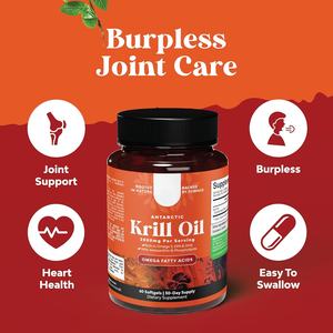 Масло Антарктического криля для тестирования тяжелых металлов под заказ, мягкое масло для криля 100% премиум-класса с астаксантином омега-3 <span class=keywords><strong>EPA</strong></span> <span class=keywords><strong>DHA</strong></span> - Product Image 2