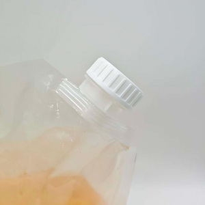 Bolsa de plástico transparente de 5 litros con boquilla, resellable, portátil, tipo bolso, para bebidas, jugos, café, ensaladas. - Product Image 2