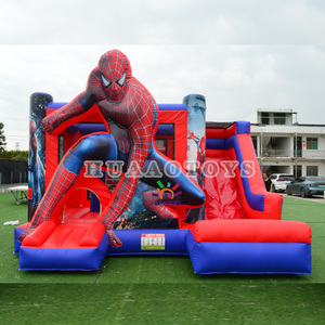 <span class=keywords><strong>Spiderman</strong></span> a tema 15 x12ft castello gonfiabile gonfiabile commerciale con scivolo per feste di compleanno per bambini e carnevali a noleggio - Product Image 4