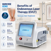 Appareil laser diode haute puissance 47W pour traitement endoveineux des varices et des télangiectasies (EVLT) 980nm 1470nm