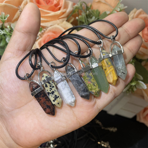 จี้หินควอตซ์รูปหอคอยคริสตัลหินบำบัดธรรมชาติวัสดุผสมสำหรับเป็นของขวัญ - Product Image 1