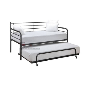 Divano letto singolo moderno in metallo con materasso estraibile <span class=keywords><strong>per</strong></span> hotel, scuole, dormitori, appartamenti e camere da letto - Product Image 2
