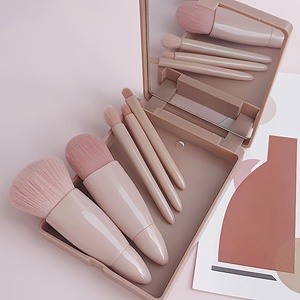 5-pack mini <b>makeup</b> brush set full set of <b>makeup</b> brushes wholesale brushes with mirror - Product Image 1