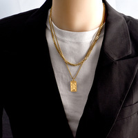 Collier en acier inoxydable avec pendentif en forme de pièce de monnaie de Vénus, portrait d'Élisabeth 1990, or 18 carats, bijoux pour femmes
