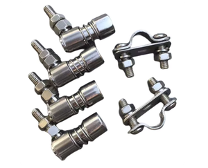 Morsetti per Cavi in Acciaio Inox per Imbarcazioni, Kit Connettori per Cavi di Controllo e Acceleratore 33C M5, Accessori Marini - Product Image 1