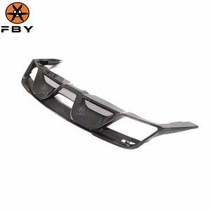 Hot Shelby Phong Cách Sợi Carbon Phía Sau <span class=keywords><strong>Bumper</strong></span> Khuếch Tán Cho Ford <span class=keywords><strong>Mustang</strong></span> GT Coupe V8 2 Cửa 2018-2019 - Product Image 4