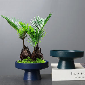 <span class=keywords><strong>Assiette</strong></span> à fruits en céramique, Pot de fleur à pieds bol de service de bonbons <span class=keywords><strong>assiette</strong></span> d'amuse-gueule plats à salade de Dessert pour la maison - Product Image 6