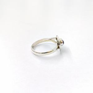 Bague en améthyste, argent sterling 925, bague en pierre précieuse, réglable, collection artisanale, bagues fines, bijoux en argent, prix de gros - Product Image 5