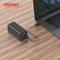 HSONE Pengisi Daya Magnetik Cepat 20W Power Bank Aluminium Alloy untuk MacBook dengan Logo yang Dapat Disesuaikan dan Pengisian Daya Nirkabel 10000mAh
