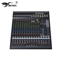 Consola de Mezcla de Audio Profesional Magic16 de 16 Canales con USB/Bluetooth para Sonido en Vivo, Estudio y Podcast