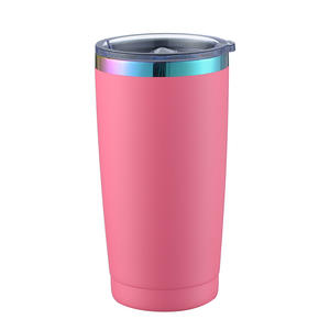 Nuovo Tumbler Isolato in Acciaio Inox da 20oz con Incisione Laser e Placcatura Arcobaleno, Vendita Calda Tumbler a Doppia Parete da 30oz con Coperchio - Product Image 2